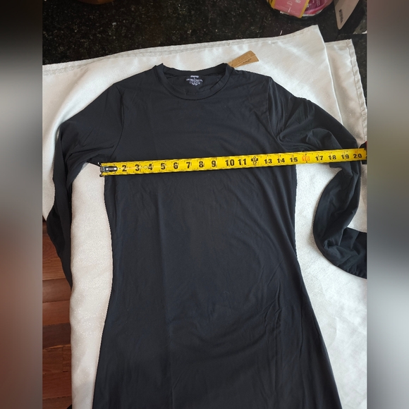 SKIMS Fits Everybody Crew Neck Long Sleeve Dress Sz XL - Picture 4 of 11